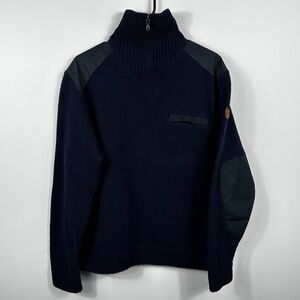 FJALLRAVEN Men’s KOSTER Sweater Dark Navy Blue Size Large